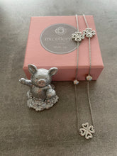 Lade das Bild in den Galerie-Viewer, Glücksset- Kette & Armband Kleeblatt