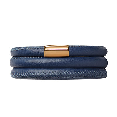 Blau Dreifach Rosegold