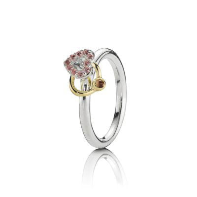 Valentinsring mit rosa Zirkonia   190844RHL