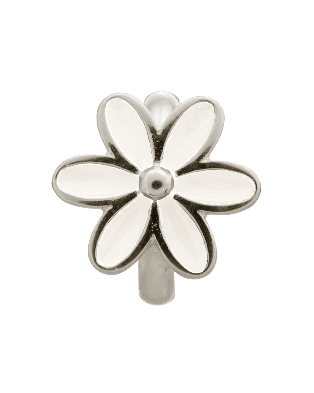 White Enamel Flower