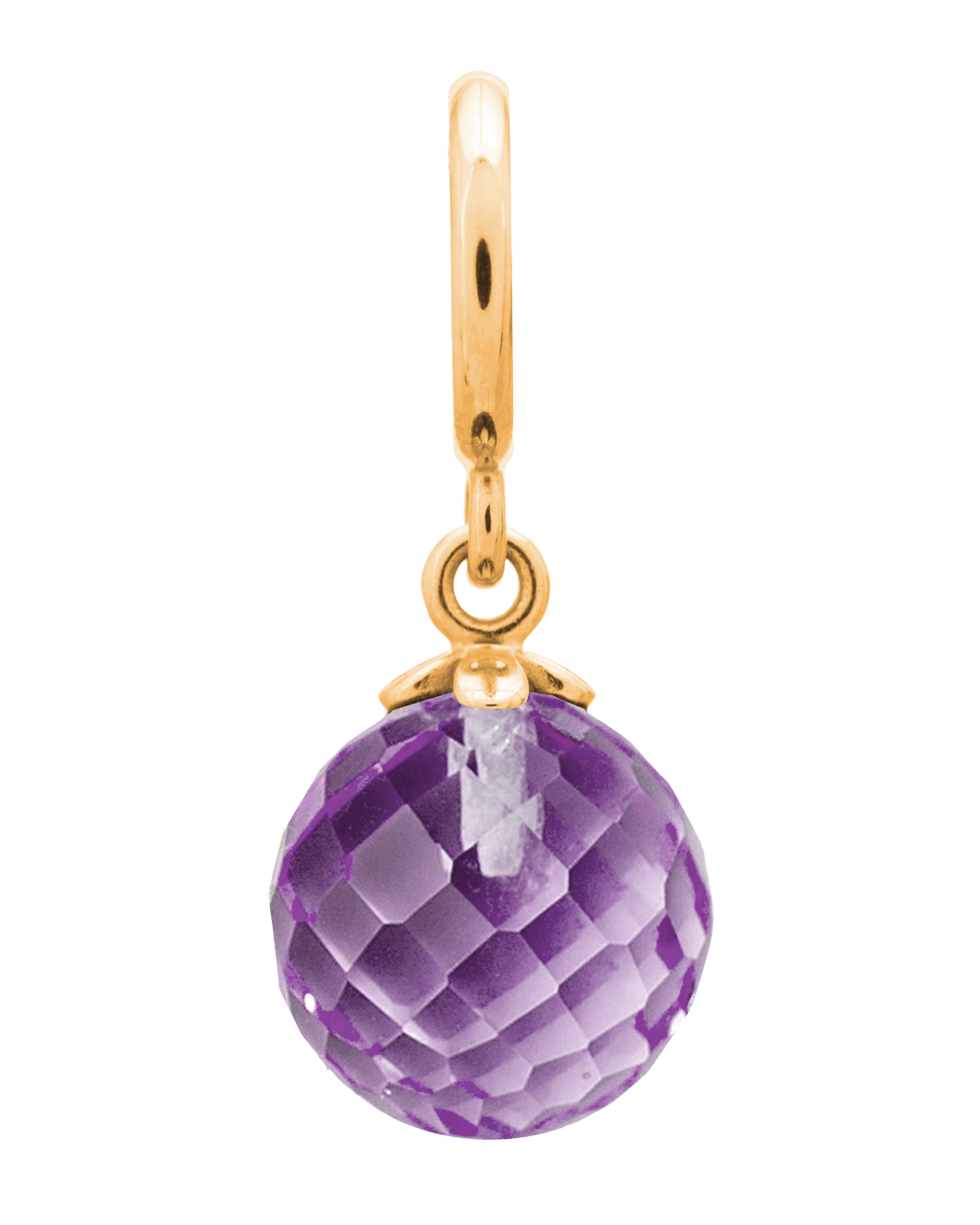 Amethyst Love Drop Gold