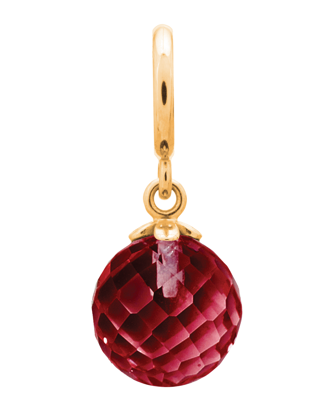 Garnet Love Drop Gold