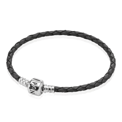 Lederarmband Einfach Grau