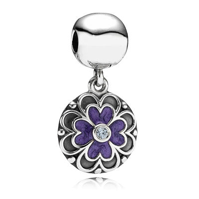Clip - Flower Emaille Lila    790957LCZ