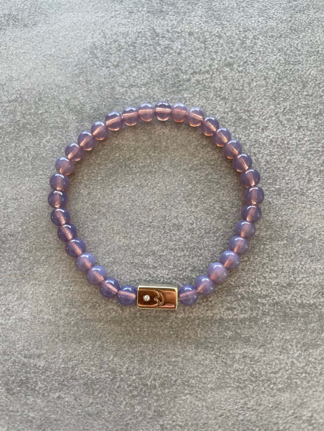 Armband Lavendel Goldshine