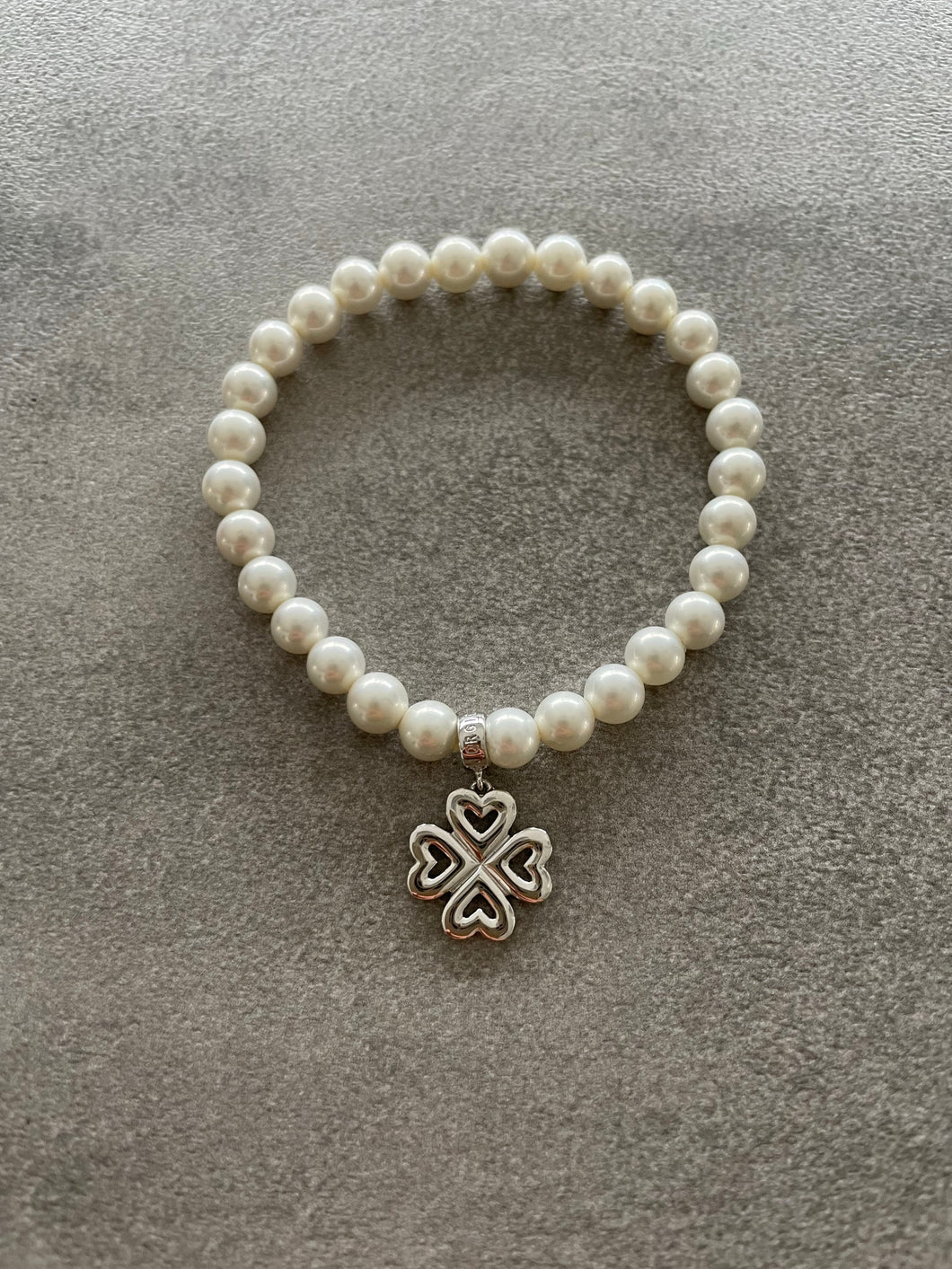 GM Armband Zuchtperlen incl Kleeblatt