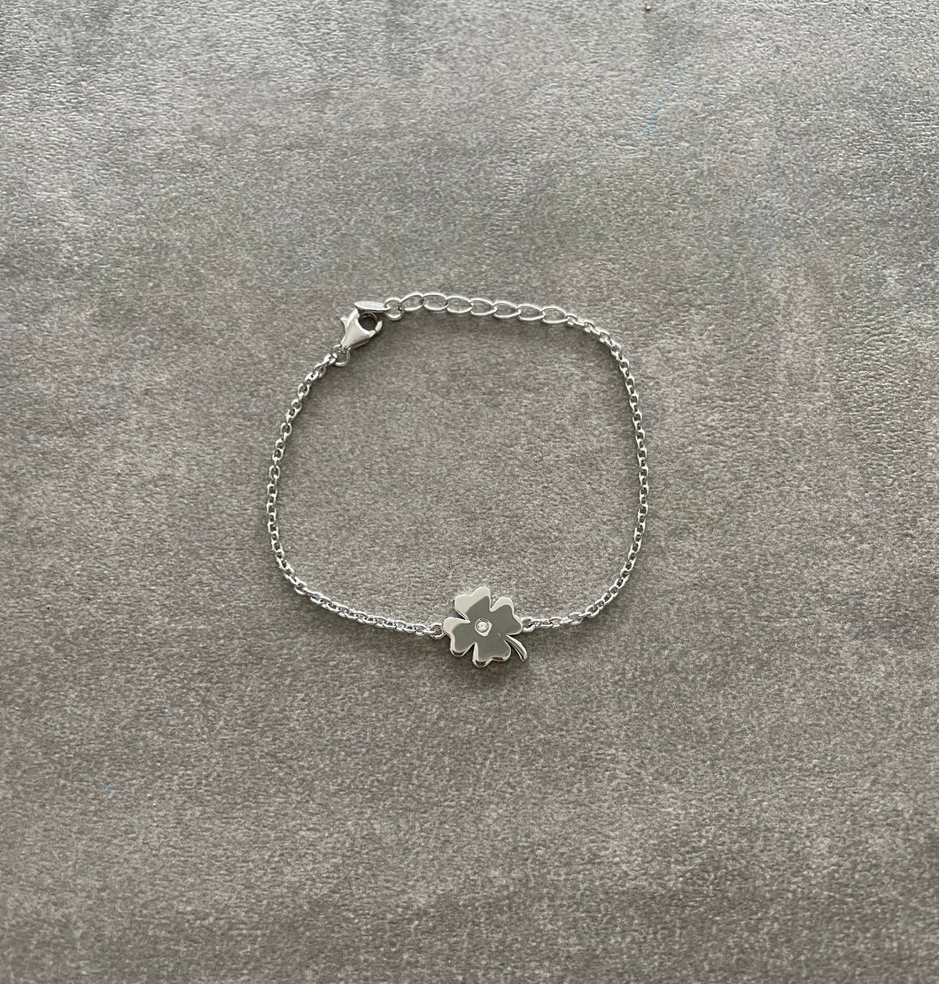 Armband Silber Kleeblatt