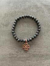 Lade das Bild in den Galerie-Viewer, GM Armband Hämatit incl Kleeblatt
